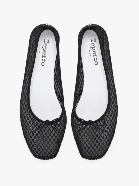 Repetto Shoes - Repetto Black Garance Ballet Flats - square toe - rubber sole